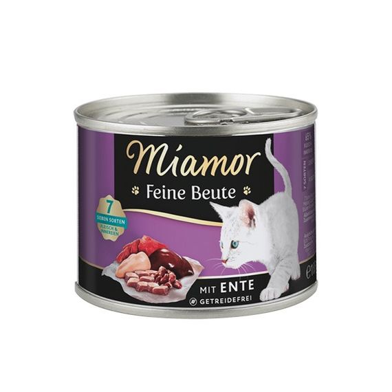 Вологий корм для котів з качкою Miamor Feine Beute Mit Ente, 185 гр