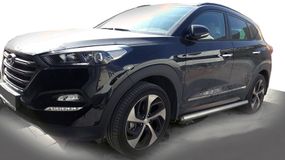Бічні труби (2 шт., нерж) для Hyundai Tucson TL 2016-2021рр