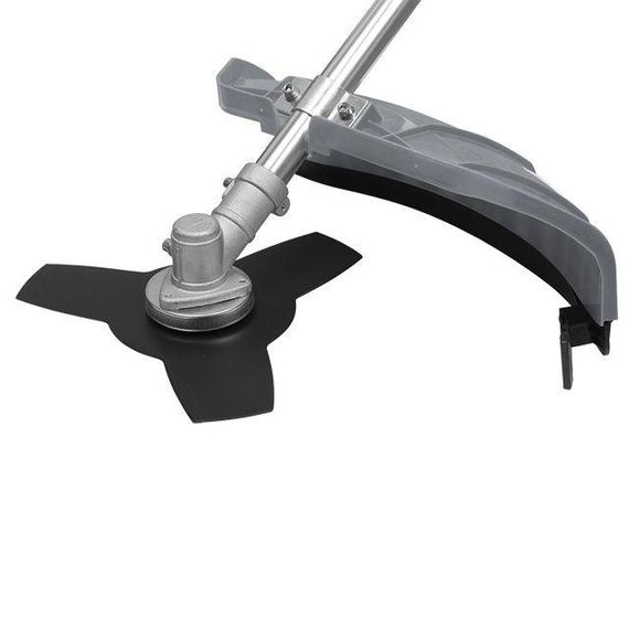 Мотокоса 1.5 кВт/2 л.с., 43 см3, котушка, 3 лопастний ніж, фреза 40 зубців, двоплечовий ранцевий ремінь1 | Зображення 2