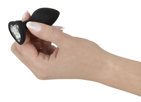 Анальна пробка із кристалом у формі серця sexstyle | Зображення 5