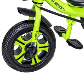 Велосипед детский трехколесный с родительской ручкой Scale Sports Зеленый