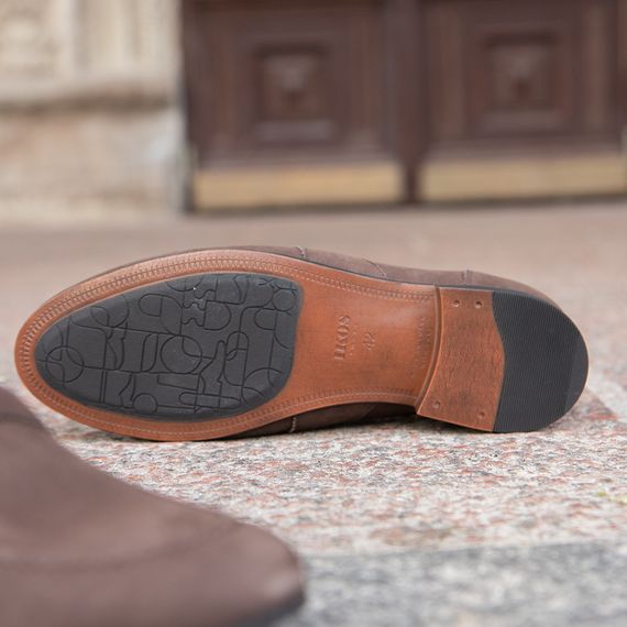 Песочно-коричневые мужские лоферы 40 размер | Зображення 4