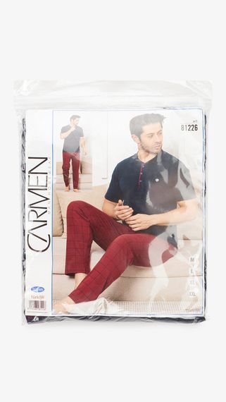 Піжама чоловіча Carmen 81240 2XL Синьо-бордовий shop (2000999525599) | Зображення 7