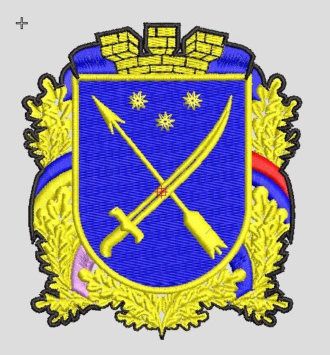 Шеврон Герб Дніпра (10 см)