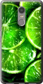 Чохол на Lenovo K6 Note Зелені часточки лимона "852t-453-2448"