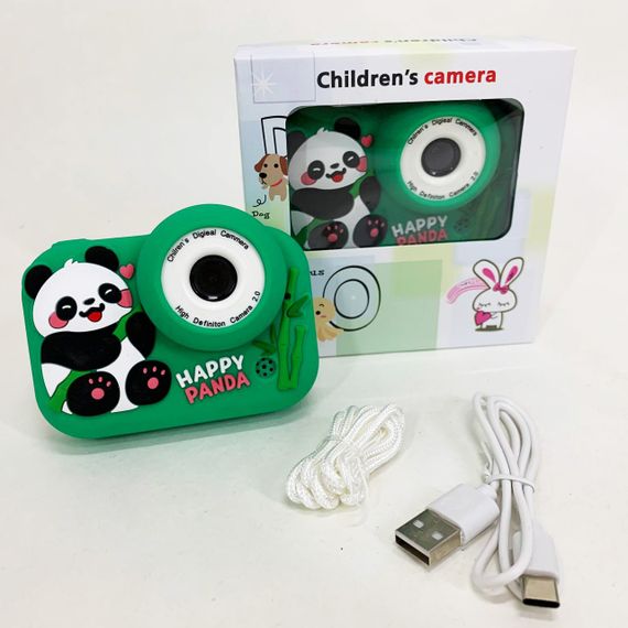 Детский фотоаппарат Панда Green WJ-34