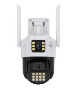 Камера 360  (P12-P6MP)-mpКамера Wifi ptz двойной поклон 3mp+3mp= 6mp камера +12v2a power *icsee