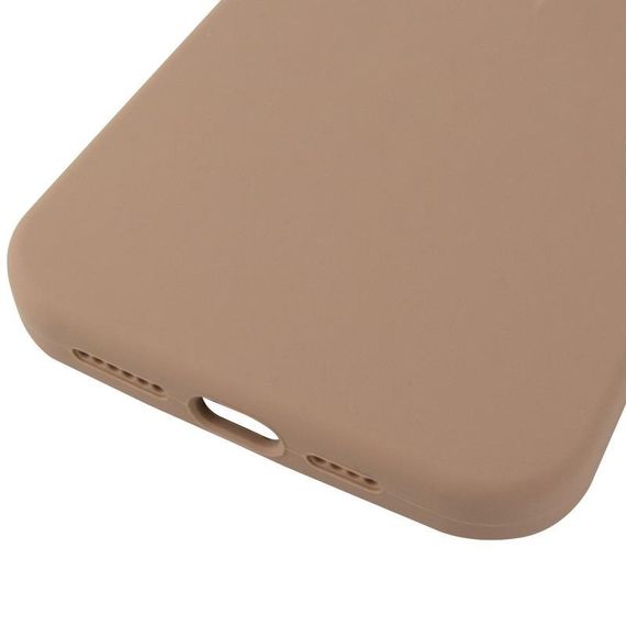 Чохол Silicone Case (AA) Logo with MagSafe для Apple iPhone 14 Pro Max (6.7") Бежевий / Desert Gold | Зображення 4