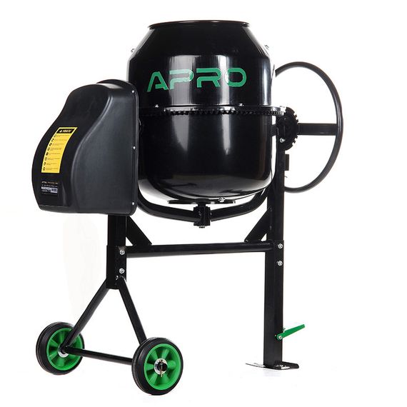 Бетономешалка СМ-120 28-30об/мин. 550Вт, 120л (венец из чугуна) APRO | Зображення 1