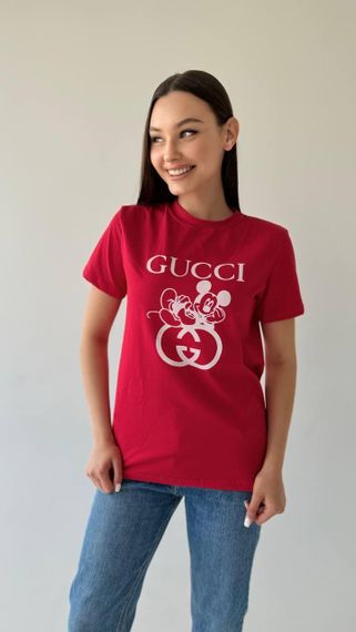 Жіноча футболка Gucci червона | Зображення 6