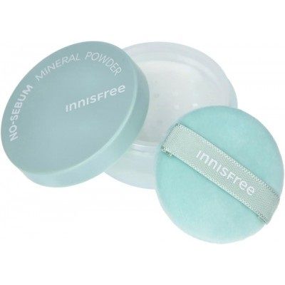 Пудра для обличчя розсипчаста матуюча безбарвна Innisfree No Sebum Mineral Powder (5 g) | Зображення 1