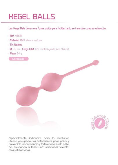 Вагінальні кульки Кегеля FEMINTIMATE рожеві sexstyle | Зображення 3