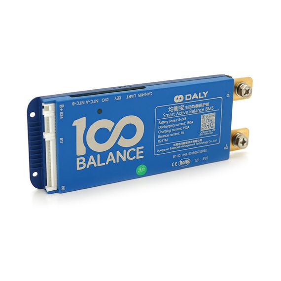 Universal BMS smart плата DaLy LiFePO4 8-24S 150A Bluetooth + CAN + активный