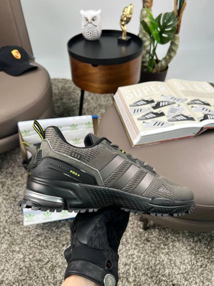 Мужские кроссовки Marathon Pro+ Khaki Black текстиль  весна / літо / осінь A3622 | Зображення 5