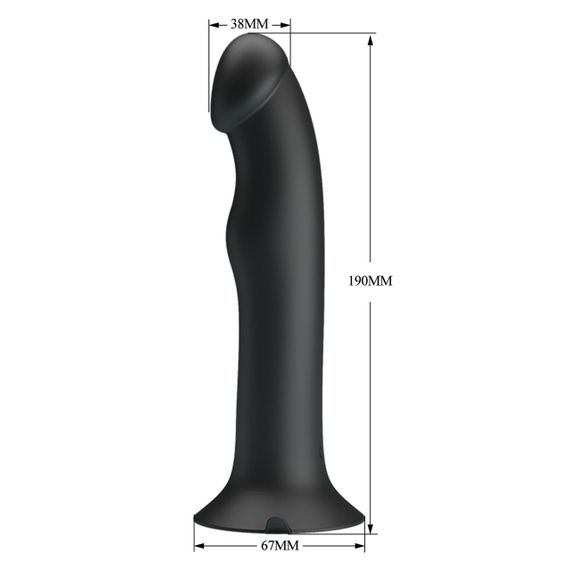 Вибратор PRETTY LOVE Murray BLACK, 12 vibration functions 12 pulse wave settings Suction base Sex Aura | Зображення 6