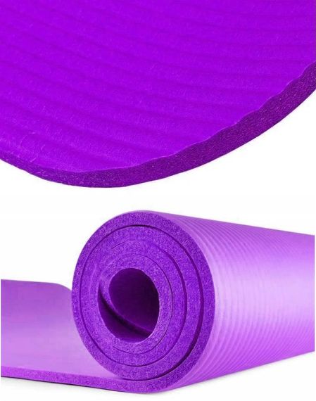Килимок для йоги та фітнесу Power System PS-4017 NBR Fitness Yoga Mat Plus Purple (180х61х1) | Зображення 2