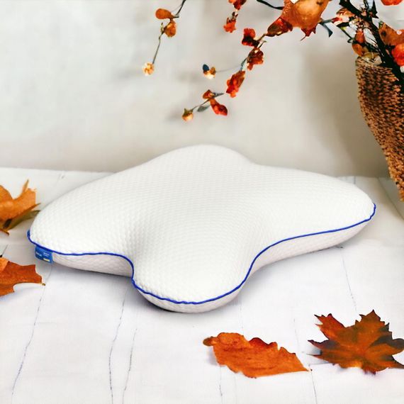 Подушка ортопедическая MEMORY FOAM IDEIA Бабочка 58х50х12 см с эффектом памяти и наволочкой в комплекте | Зображення 8