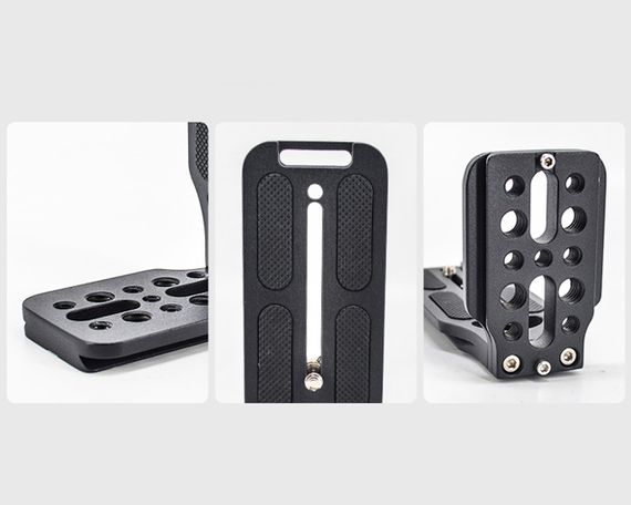 Универсальная штативная площадка для вертикальной фото - видеосъемки L plate Beiyang L132C | Зображення 6