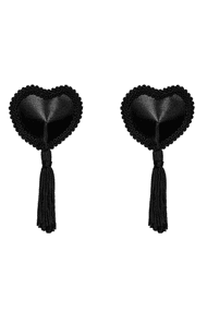 Наклейки Obsessive Tassel nipple covers Черные One Size