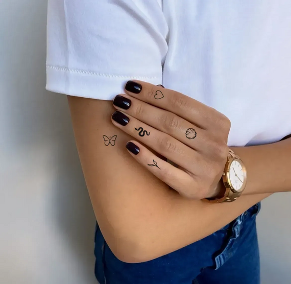 Тату тимчасове в наборі Міні хайп Tattooshka L-35 Чорний shop (5805800013169) | Зображення 1