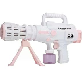 Базука с мыльными пузырями Bazooka Bubble Gun • Детская игрушка для запуска пузырей, улицы, праздников и активных игр