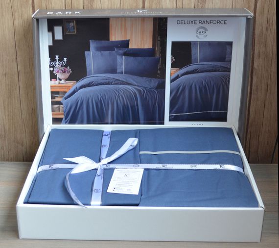 Постельное белье First Choice Ranforce Deluxe DARK 200 х 220 см Alisa Denim | Зображення 2