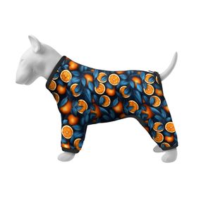 Вітровка для собак WAUDOG Clothes, малюнок "Апельсини", L50, В 70-74 см, С 47-50 см