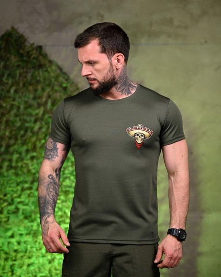 Тактична потоотвідна футболка Mexico oliva ПП7706 | Зображення 1