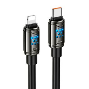Кабель Hoco U143, Type-C-Lighting, 27W, довжина 1.2м, Black, BOX