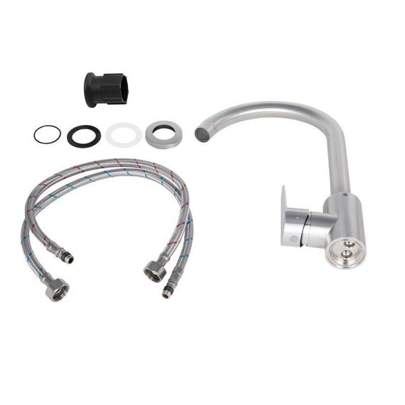 Змішувач для кухні Lidz Vida 015F (k35) LDVID015FNKS43355 Nickel | Зображення 2