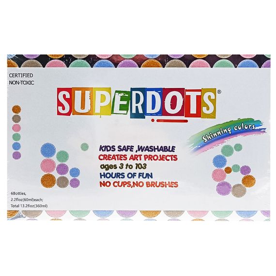 Дитячі крапкові маркери 35510, 6 кольорів по 60 мл | Зображення 1