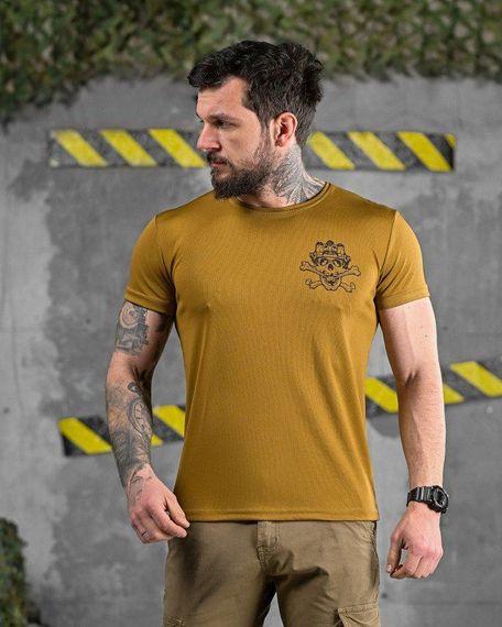Тактическая потоотводящая футболка  skull coyot ДЛ6503 | Зображення 4