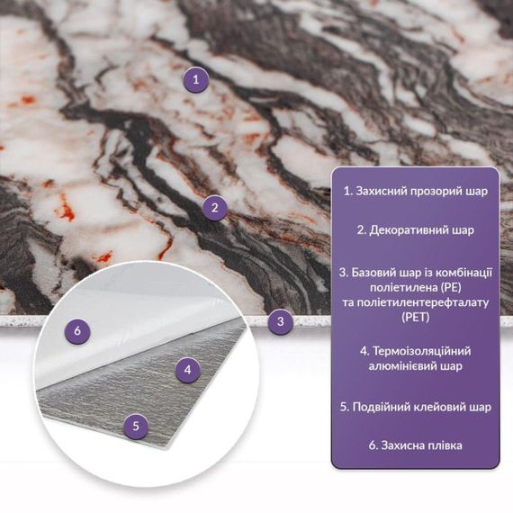 Самоклеюча стінова PET плитка 600х300х2мм SW-00002313 | Зображення 1