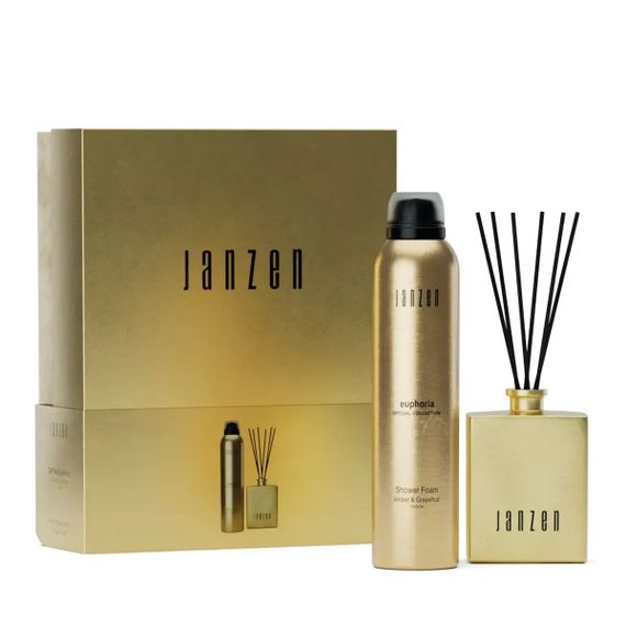 Подарочный набор JANZEN Home & Body Euphoria gift set (аромат для дома, пена для душа)