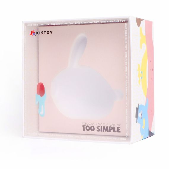 Вакуумний кліторальний стимулятор з вібрацією KISTOY Too Simple White | Зображення 2