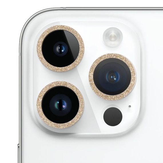 Захисне скло Metal Sparkles на камеру (в упак.) для Apple iPhone 15 Pro (6.1") /15 Pro Max (6.7") | Зображення 1