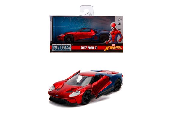 Ігрова металева машинка Marvel Spiderman Ford GT 2017 | Зображення 3