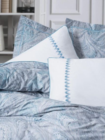 Комплект постільної білизни Cotton Box Elite Saten 200×220 Stilla Mavi | Зображення 2