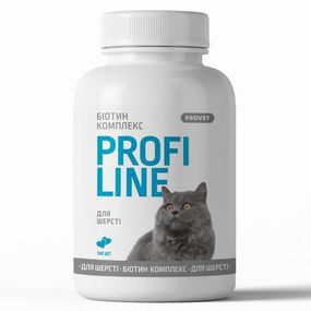 Вітаміни Provet Profiline для кішок, Біотин Комплекс для шерсті, 180 таб.