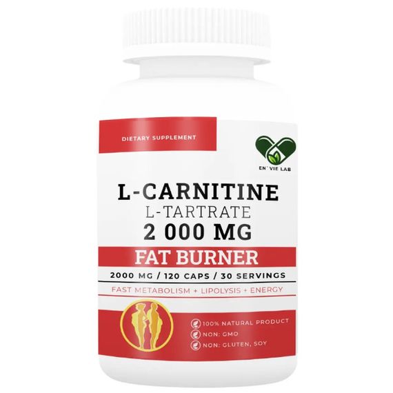 Карнітін En`vie Lab L-Carnitine 2000 120 Caps