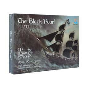 Пазлы 3D 168-D6 "Пиратский корабль. Чёрная жемчужина", 157 деталей, в коробке (6903317223749)