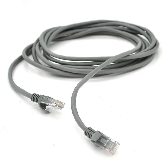 Патч-корд литой RITAR,UTP,RJ45,Cat.5e,1m,серый,Cu (медь) Q500