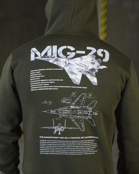 Худі CELEO на флісі Mig-29 олива ВТ3850 | Зображення 2