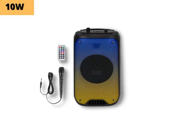 Портативная колонка XPRO RX-8150 чемодан 10Вт, USB, SD, FM радио, Bluetooth, 1 микрофон, ДУ (MER-15710) | Зображення 1