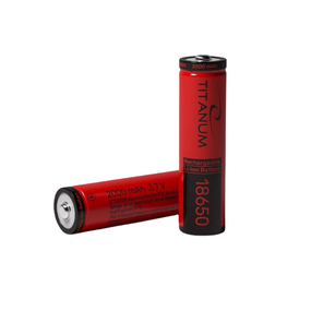 Акумулятор 18650 Li-lon 2000mAh без захисту (бл-1шт) Titanum
