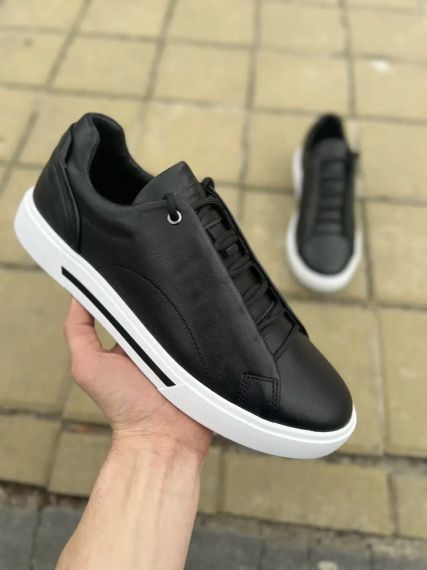 Шкіряні кеди на білій підошві 41 розмір | Зображення 4