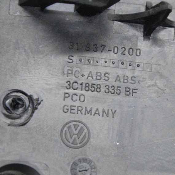 Накладка приладової панелі Volkswagen Passat B6 2005-2010 Накладка приборки Фольксваген Пассат б6 3C1858335BF | Зображення 4