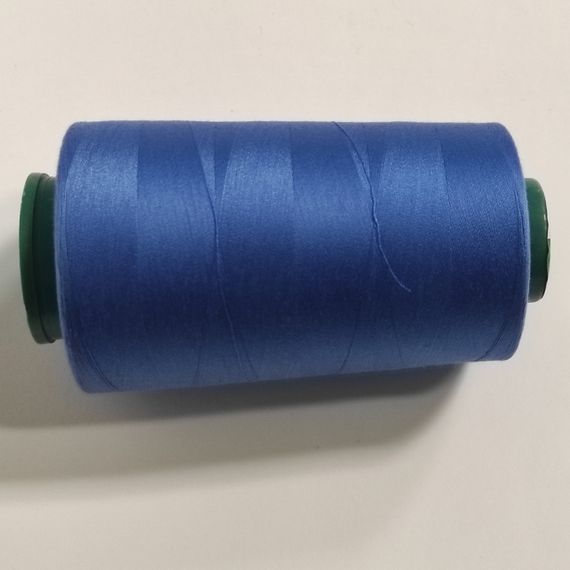 Нитки швейні універсальні 100% поліестер 40/2 Tigertex 4000 ярдів блакитно-синій 058 | Зображення 1