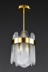 Люстра стельова на 5 лампочок 27401 Латунь 35-70х20х20 см.