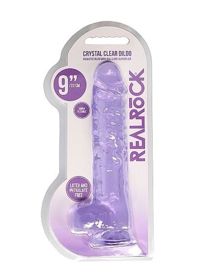 Фалоімітатор - Realrock Dildo 9" Purple Sex Aura